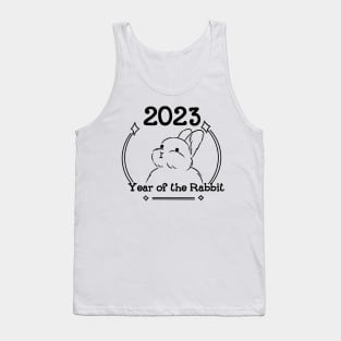 Year of the rabbit 2023 black Tank Top